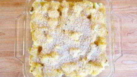 Рецепт запеканки из цветной капусты с сыром