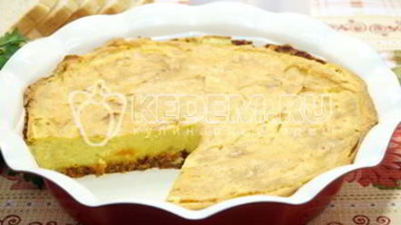 Рецепт запеканки с фаршем и картофелем в духовке