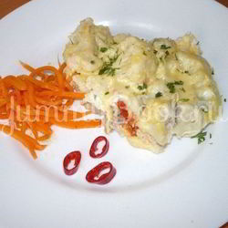Рецепт Запеканки с фаршем и цветной капустой из мультиварки