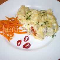 Запеканка с фаршем и цветной капустой из мультиварки