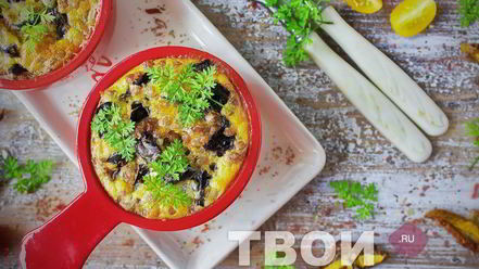 Рецепт запеканки с грибами в духовке