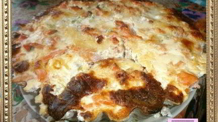 Рецепт Запеканки с красной рыбой и овощами