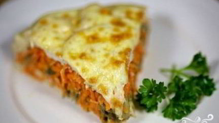 Рецепт Запеканки с морковью, грибами и курицей