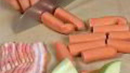 Рецепт запеканки с сосисками и яблоками