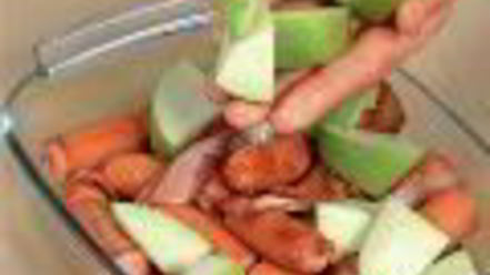 Рецепт запеканки с сосисками и яблоками