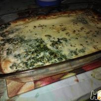 Запеканка со шпинатом в омлете