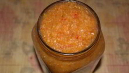 Рецепт аджики из кабачка и ябок