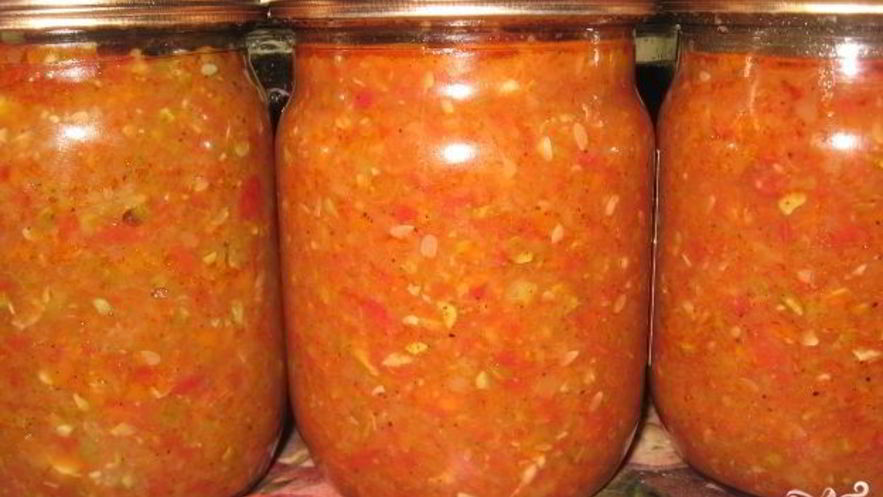 Рецепт аджики из кабачков