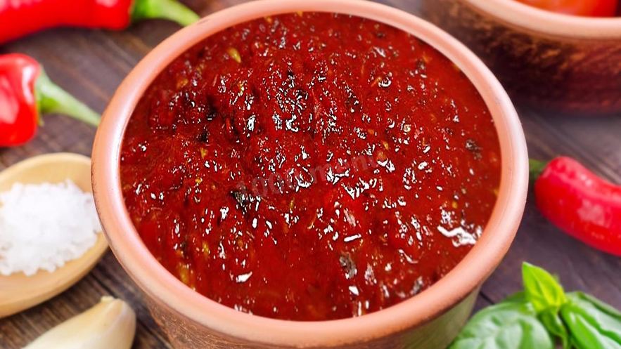 Рецепт аджики из слив острая