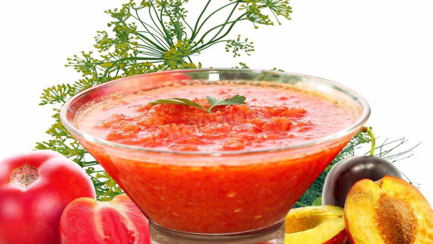 Рецепт аджики из слив с яблоками