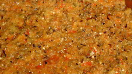 Рецепт аджики с баклажанами