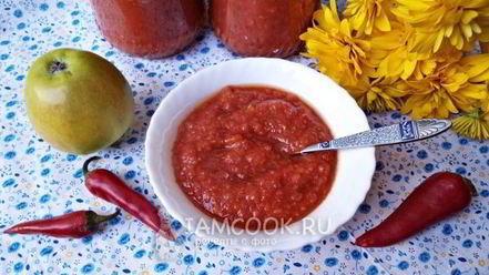 Рецепт аджики с яблоками на зиму