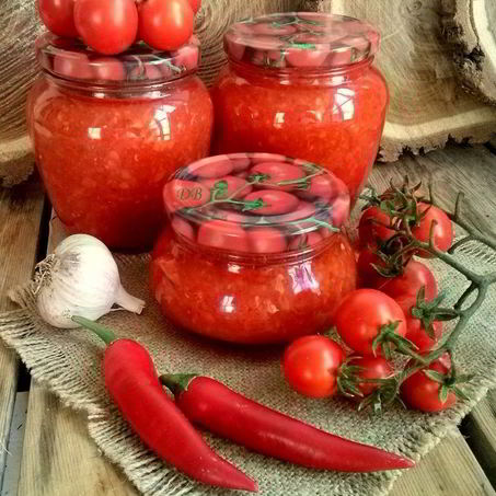 Рецепт Аджики вареной