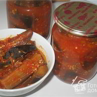 Рецепт Баклажанов в аджике с яблоками