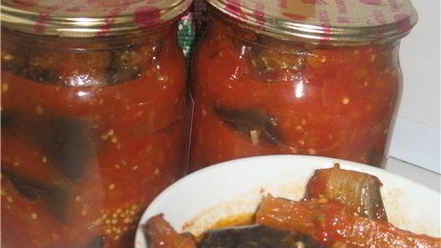 Рецепт баклажанов в аджике с яблоками