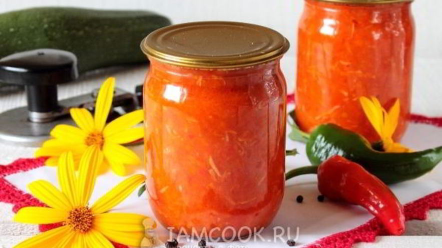 Рецепт классической аджики из кабачков на зиму