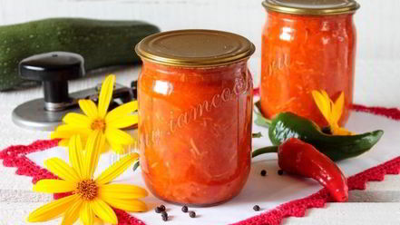 Рецепт классической аджики из кабачков на зиму