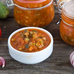 Рецепт Огуречно-томатной приправа в стиле аджики