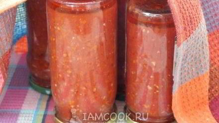 Рецепт вареной аджики на зиму