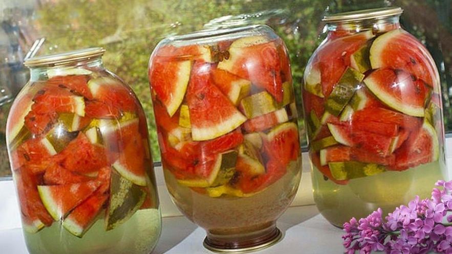 Рецепт арбузов в 3 литровых банках на зиму