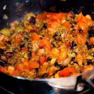 Рецепт Баклажанов с овощами на зиму