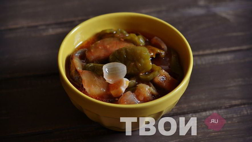 Рецепт баклажанов с перцем на зиму