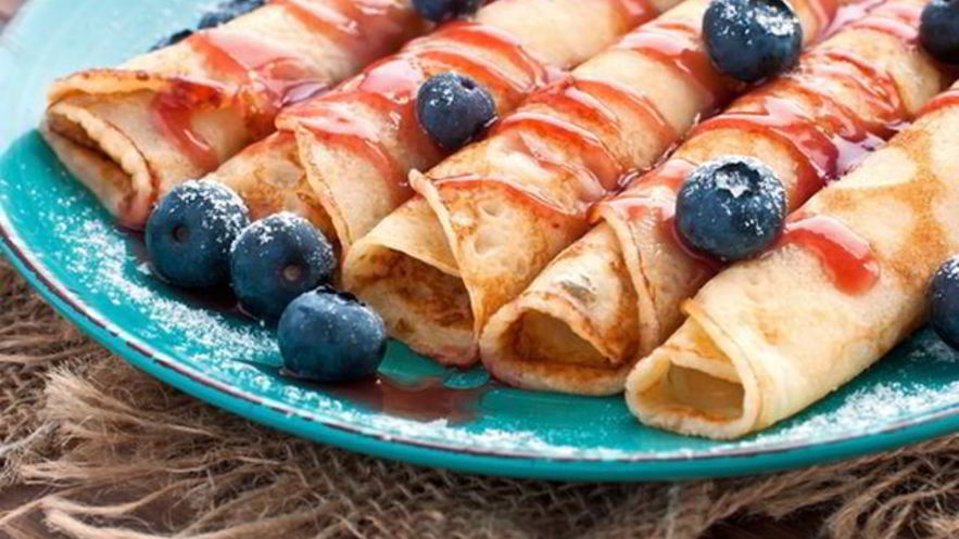 Рецепт блинчиков с джемом