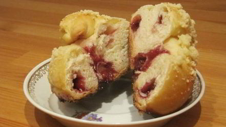 Рецепт булочек-узелков с джемом