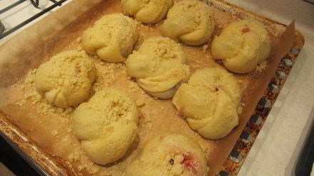 Рецепт булочек-узелков с джемом