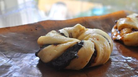 Рецепт булочек-веночков с джемом