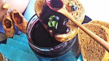 Рецепт черничного джема из духовки