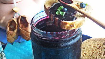 Рецепт черничного джема из духовки