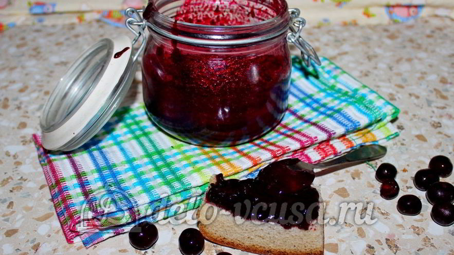 Рецепт джема из вишни с желатином