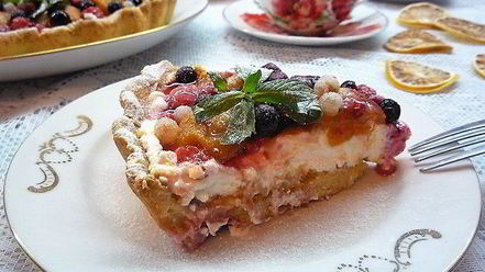 Рецепт кростаты с абрикосовым джемом и рикоттой