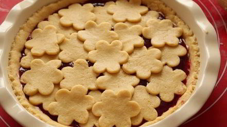 Рецепт кростаты с джемом и творожным сыром