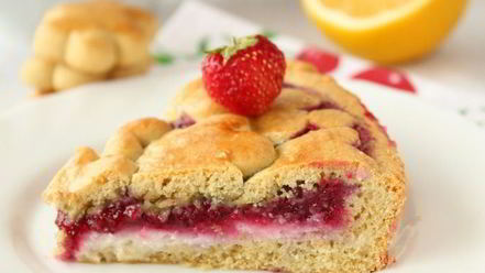 Рецепт кростаты с джемом и творожным сыром