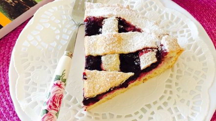 Рецепт кростаты с творогом и джемом