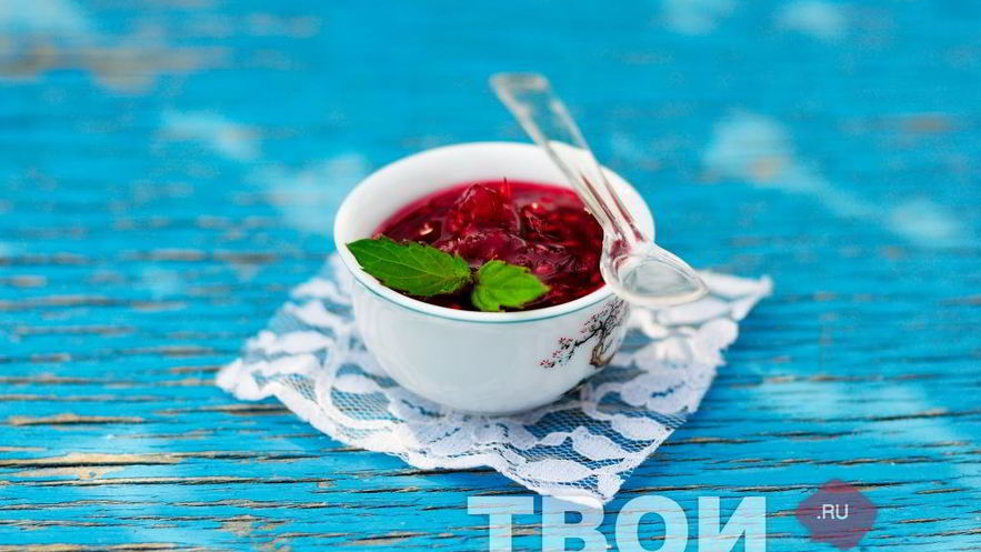 Рецепт малинового джема с мятой