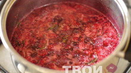 Рецепт малинового джема с мятой