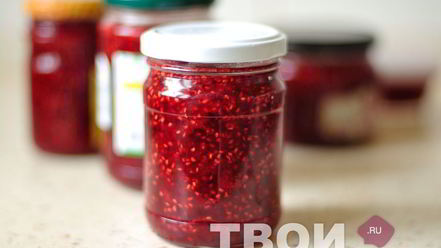 Рецепт малинового джема с мятой