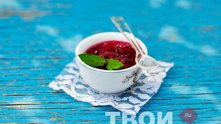 Рецепт малинового джема с мятой