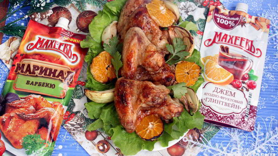 Рецепт пикантных куриных крылышек в маринаде барбекю с джемом глинтвейн