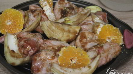 Рецепт пикантных куриных крылышек в маринаде барбекю с джемом глинтвейн