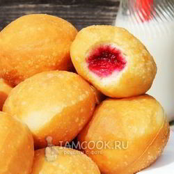 Рецепт Пончиков с джемом