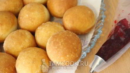 Рецепт пончиков с джемом