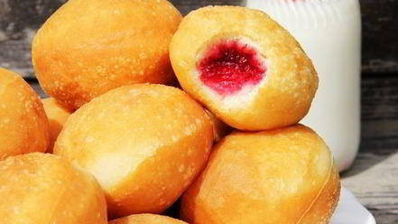 Рецепт пончиков с джемом