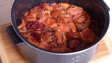 Рецепт сливового джема-соуса с горьким шоколадом