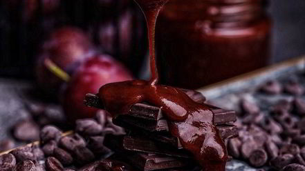 Рецепт сливового джема-соуса с горьким шоколадом