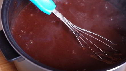 Рецепт сливового джема-соуса с горьким шоколадом