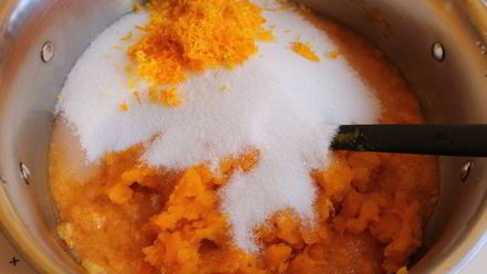 Рецепт тыквенного джема с хурмой и апельсином